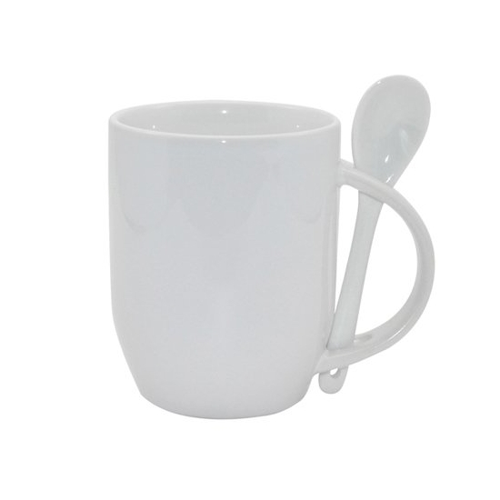 Kubek #6 z łyżeczką z nadrukiem