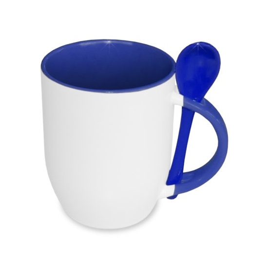 Kubek #6 z łyżeczką z nadrukiem