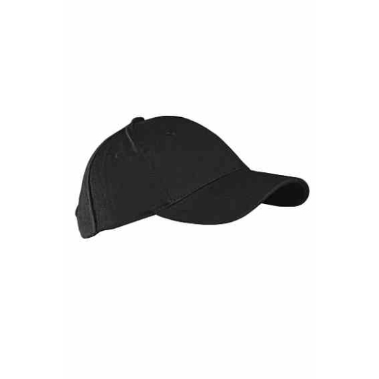 CZAPKA 6P BAWEŁNA BK